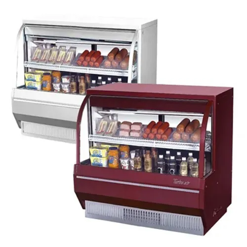Turbo Air TCDD-48L-R(W)-N 4-Inch Deli Case, Low (2 Tiers)