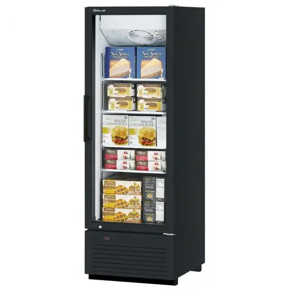Turbo Air TGF-23SDHB-N, 1 Swing Glass Door Full Height Merchandiser, Black