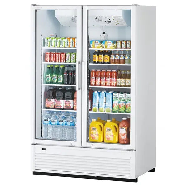 Turbo Air TGF-47SDHW-N, 2 Swing Glass Doors Full Height Merchandiser, White