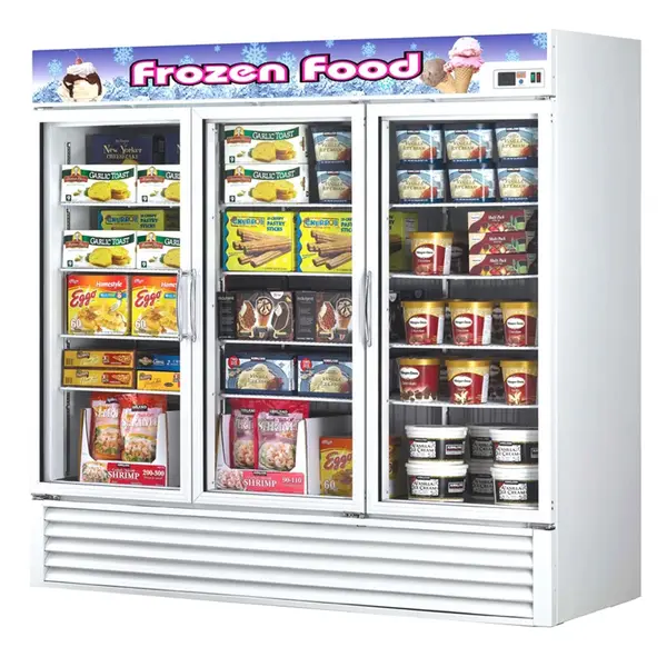 Turbo Air TGF-72F-N Freezer 3 Doors Swing Glass Merchandiser, White Cabinet