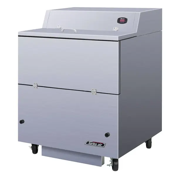 Turbo Air TMKC-34S-N-SS 34-Inch L Single Access Milk Cooler, Stainless Steel Ext. SS Int.