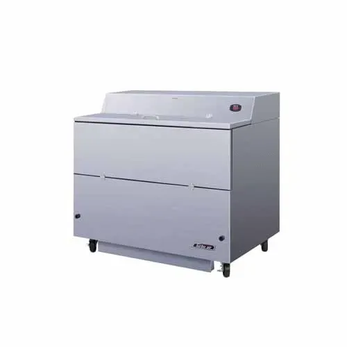 Turbo Air TMKC-49S-N-SS 49-Inch L Single Access Milk Cooler, Stainless Steel Ext. SS Int.