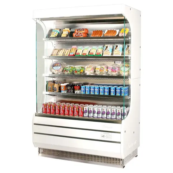 Turbo Air TOM-40W-N Open Display Vertical Merchandiser 39-Inch L Full Size-White