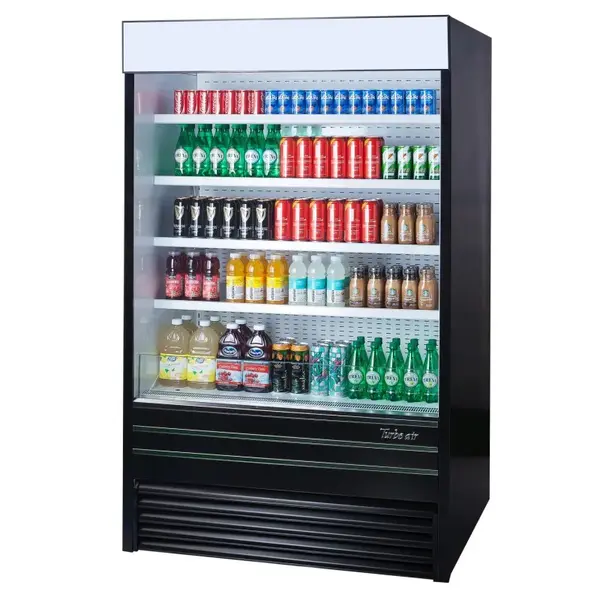 Turbo Air TOM-72EB-N Open Display Merchandiser 72-Inch L Vertical Air Curtain