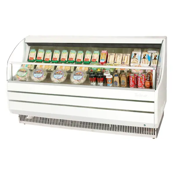 Turbo Air TOM-75SW-N Open Display Horizontal Merchandiser 75-Inch L Slim Line-White