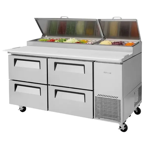 Turbo Air TPR-67SD-D4-N 4 Drawers Pizza Prep.Table