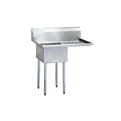 Turbo Air TSA-1-14-R2, One Compartment Sink, Drain Board, Stainless Steel
