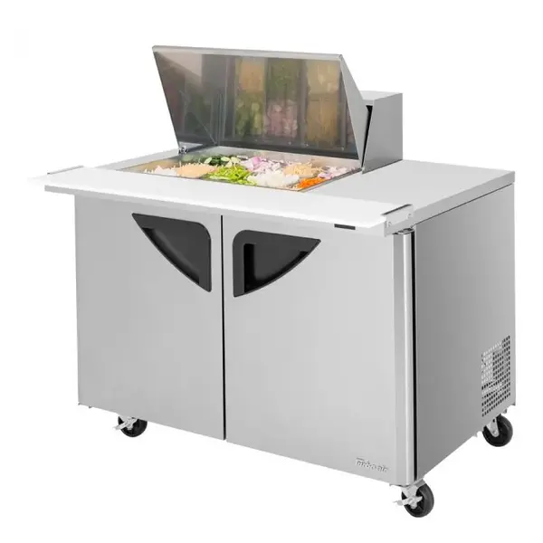 Turbo Air TST-48SD-12M-N, 2 Solid Door Mega Top Sandwich/Salad Unit