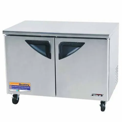 Turbo Air TUF-48SD-N 2 Solid Doors Undercounter Freezer