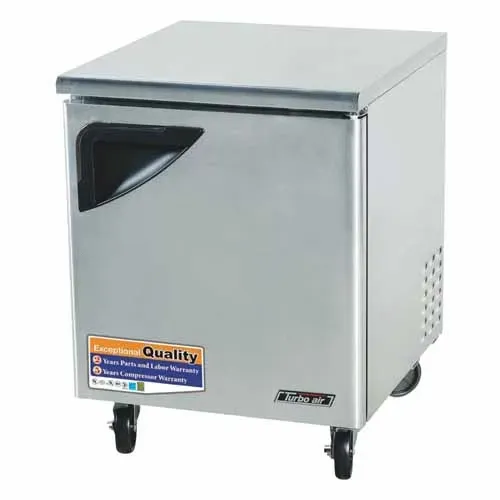 Turbo Air TUR-28SD-N 1 Solid Door Undercounter Refrigerator