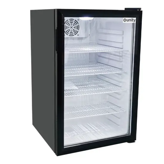 Unity U-CR4, 21-Inch 4.6 Cu Ft. Black Countertop Display Refrigerated Merchandiser