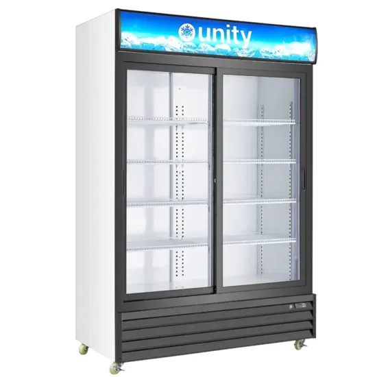 Unity U-GM2-S, 52-Inch Two Sliding Glass Door Merchandiser Refrigerator with LED Lighting