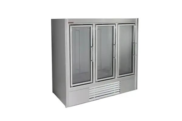 Universal Coolers ADM-3-SC 82x30x78-Inch Beverage Merchandiser, Glass Swinging Anthony Doors, Self-Contained