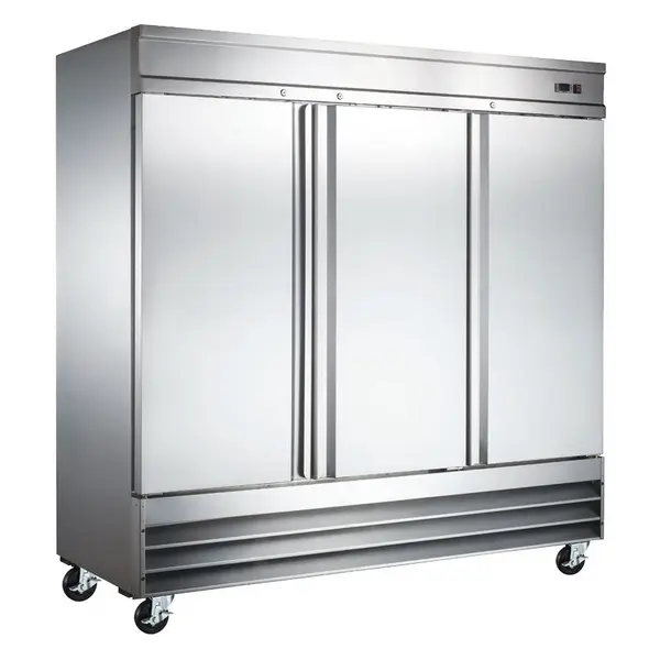 Universal Coolers RICI-81, 81-inch Stainless Steel Solid Reach-In Refrigerator, 72 Cu. Ft.