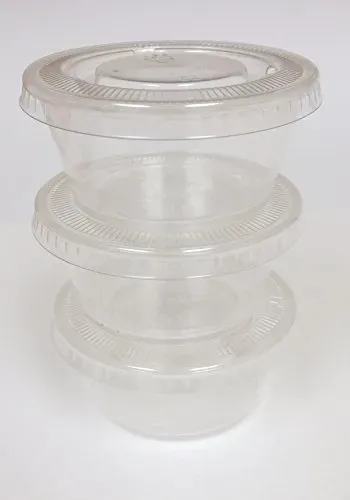 Vegware CF736, PLA Portion Cup Lid (Fits 2-4-Ounce Cup), 2000/CS, ASTM, BPI, Cedar Grove, OK Compost (CUPS ARE SOLD SEPARATELY)