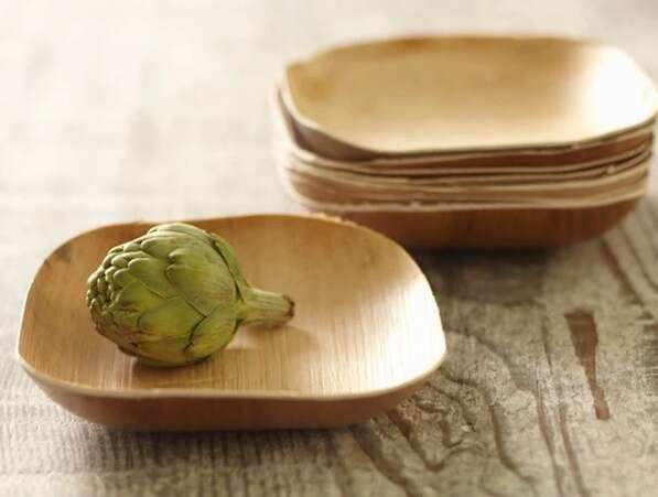 VerTerra 01-00-13B-X 6-inch Eco-Friendly Square Palm Leaf Bowl, 25/PK