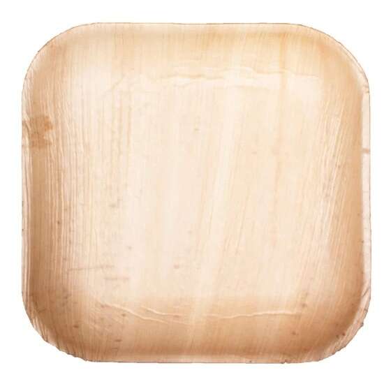 VerTerra Dinnerware VerTerra 01-00-20B-X 8-inch Eco-Friendly Square Palm Leaf Bowl, 25/PK
