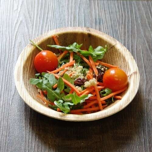 VerTerra 01-01-20B 7-inch Eco-Friendly Round Palm Leaf Plate, 300/CS