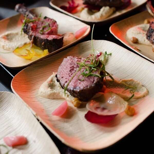 VerTerra 01-20-20B-X 8-inch Eco-Friendly Square Palm Leaf Plate, 25/PK