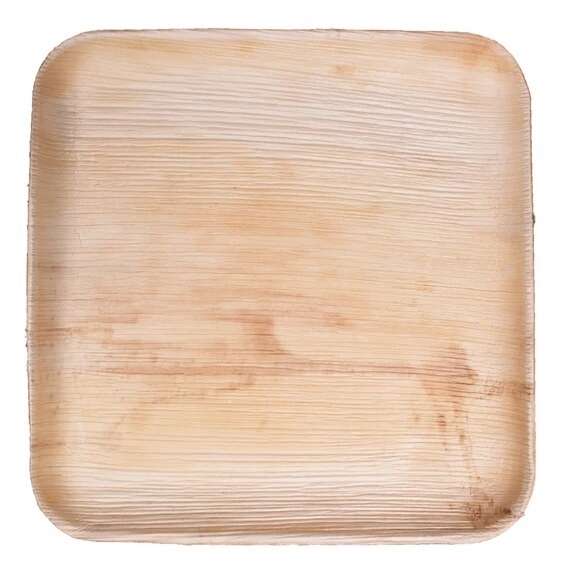 VerTerra Dinnerware VerTerra 01-20-25B 9-inch Eco-Friendly Square Palm Leaf Plate, 300/CS