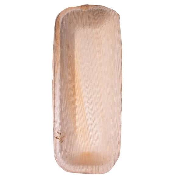 VerTerra Dinnerware VerTerra 01-22-18B 4x10-inch Eco-Friendly Rectangular Palm Leaf Tray, 300/CS