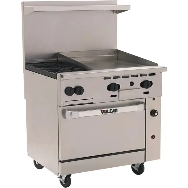 Vulcan 36S-2B24G, 36-Inch Gas Restaurant Range
