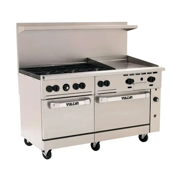 Vulcan 60SS-6B24GN, 60-Inch Gas Restaurant Range