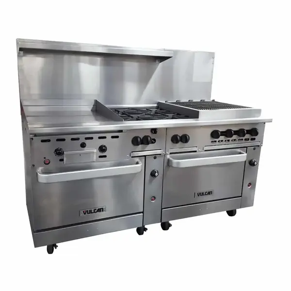 Vulcan 72SS-24GT4B24CB72-Inch Gas Restaurant Range