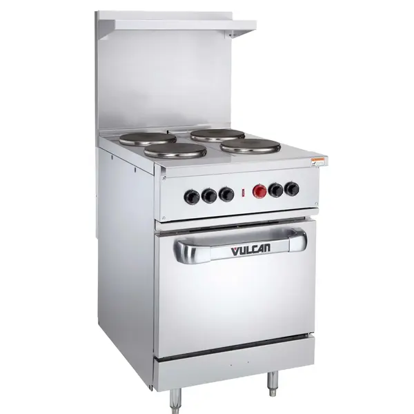 Vulcan EV24S-4FP480, 24-Inch Electric Restaurant Range