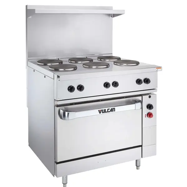 Vulcan EV36S-6FP240, 36-Inch Electric Restaurant Range