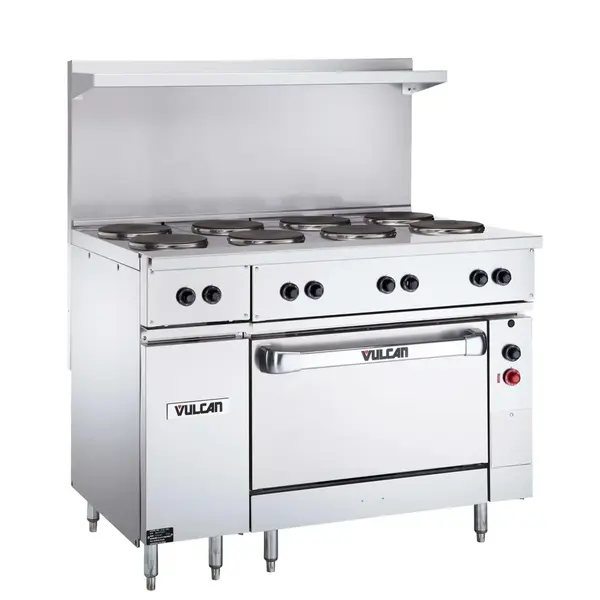 Vulcan EV48S-8FP240, 48-Inch Electric Restaurant Range