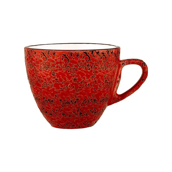 Wilmax WL-667236/A, 10 Oz Red Porcelain Tea Cup, 48/PACK