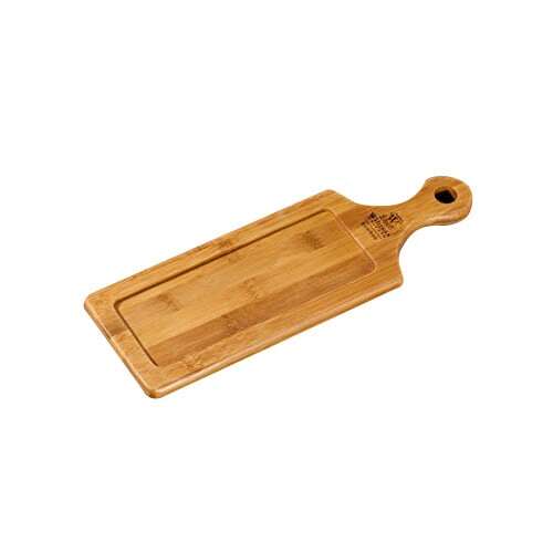 Wilmax WL-771003, 8 x 2-3/4-Inch Food Serving Wood Appetizer Platter, 120/CS (Discontinued)