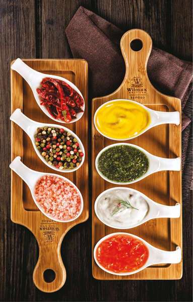 Wilmax WL-771005, 11-3/4 X 4-1/2-Inch Food Serving Wood Appetizer Platter, 60/CS (Discontinued)