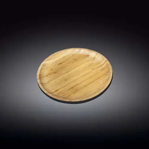 Wilmax WL-771029/A 5-Inch Round Bamboo Plate, 120/CS