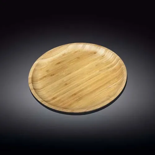 Wilmax WL-771033/A 9-Inch Round Bamboo Plate, 60/CS