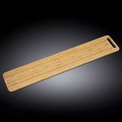 Wilmax WL-771146/A, 39.4x7.9-Inch Long Serving Bamboo Board, EA