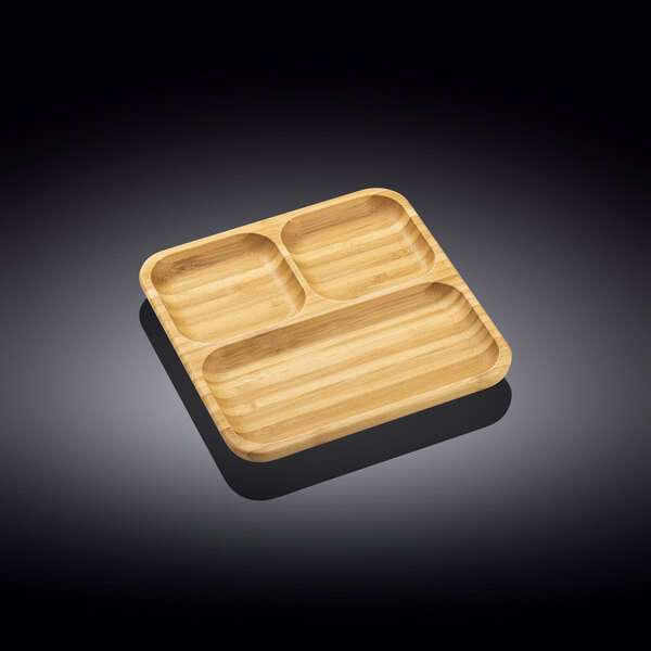 Wilmax WL-771221/A, 8.5x8.5-Inch Square Divided Dish, 48/PACK