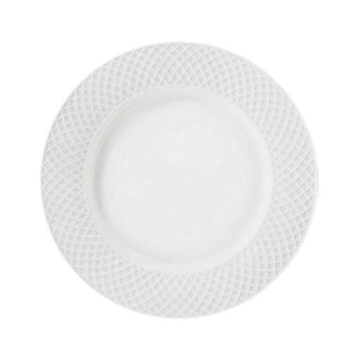 Wilmax WL-880100/6C, 8-Inch Julia White China Porcelain Round Dessert Plate, 36/CS (Discontinued)