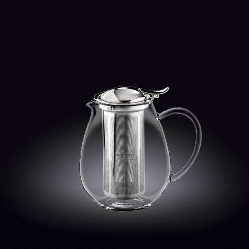 Wilmax WL-888801-A 20 Oz Clear Thermo Tea Pot, 24/CS