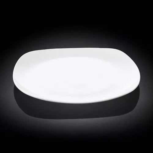 Wilmax WL-991002/A 9.75x9.75-Inch Ilona White Porcelain Dinner Plate, 24/CS