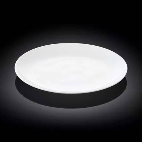 Wilmax WL-991014/A 9-Inch Olivia Pro White Porcelain Dinner Plate with a Rolled Rim, 36/CS