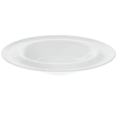 Wilmax WL-991023/A 10-Inch Undina Round White Porcelain Deep Plate, 24/CS