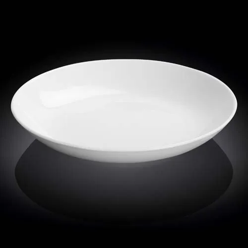 Wilmax WL-991119/A 12-Inch Olivia Round White Porcelain Deep Platter, 18/CS