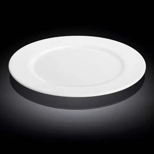 Wilmax WL-991182/A 12-Inch Stella Pro Round White Porcelain Professional Platter, 18/CS