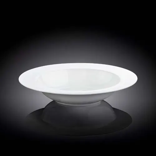 Wilmax WL-991216/A 8-Inch Stella Round White Porcelain Deep Plate, 36/CS