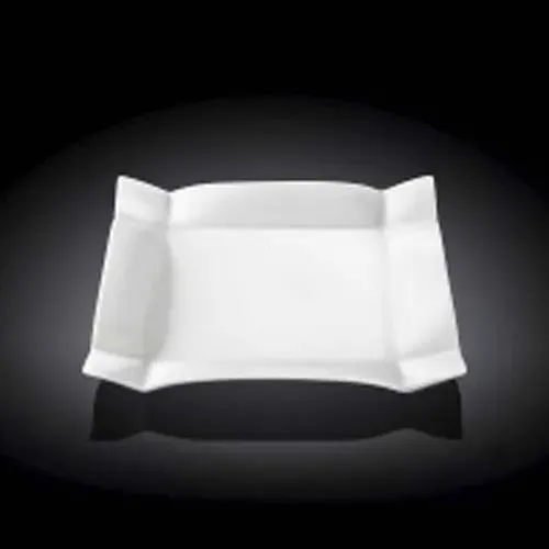 Wilmax WL-991231/A 8x8-Inch Emily White Porcelain Dessert plate, 24/CS