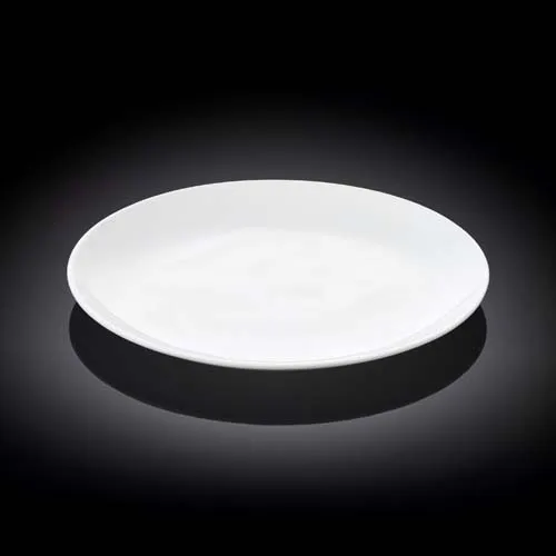 Wilmax WL-991247/A 8-Inch Olivia Round White Porcelain Dessert Plate, 48/CS