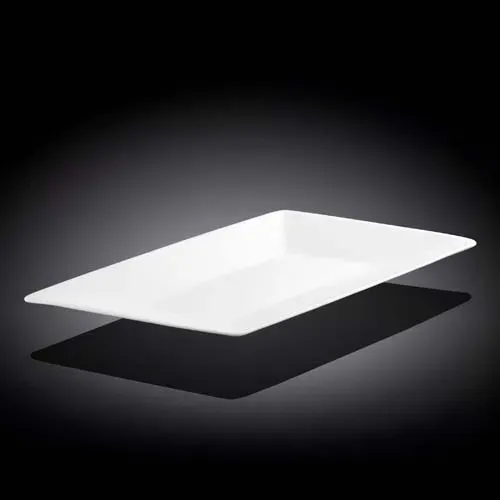Wilmax WL-992408/A 12-Inch Diamond White Porcelain Dish, 48/CS