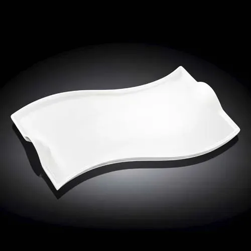 Wilmax WL-992578/A 14-Inch White Porcelain Dish, 12/CS
